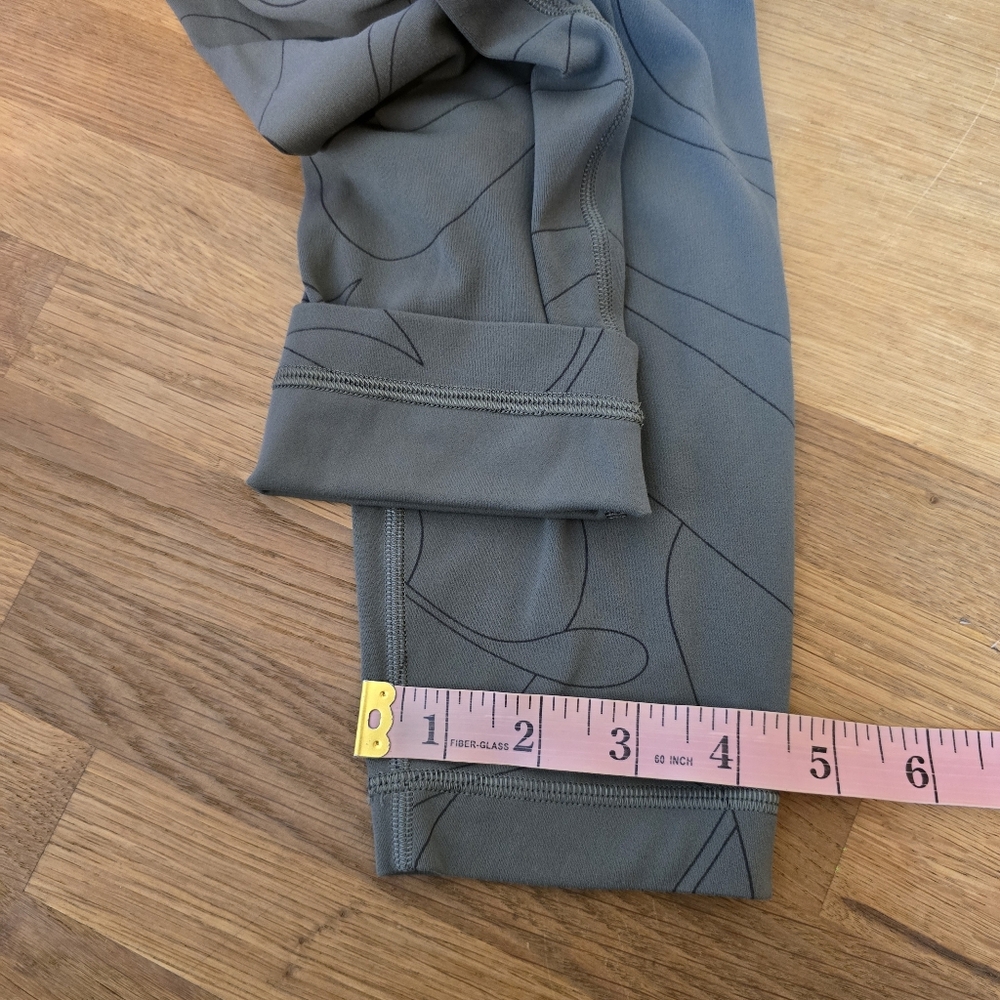 Lululemon Align High-Rise Pant 25" Size 6 Scripted Yogo Army Green - Dark Olive - Picture 13 of 13